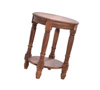 mophrati Décoration de Jardin intérieur et extérieur, Marron Clair, 25x20cm | présentoir chinois, tabouret en bois, étagère de jardinière, support de jardinière, petite statue, etc.