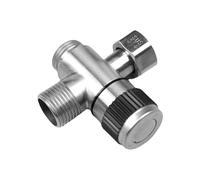 mophrati Kit de douche avec inverseur de robinetterie, raccord G1/2 pouce, installation facile et durable, accessoires salle bain. Inverseur robinetterie pour lavabo. Vanne en T pour évier.