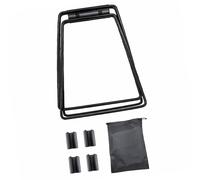 mophrati Support pliable pour glacière d'extérieur, porte-glacière pratique, robuste et portable en acier, support universel pour seau à glace isolé, Noir, 45 x 21 cm