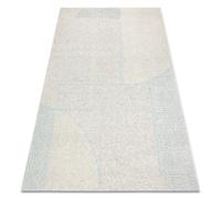 Moquette en laine FLUX 461.14.AE120 OSTA - Géométrique, structurelle, loft gris bleu 240x340 cm