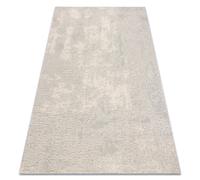 Moquette en laine FLUX 461.2.AE120 OSTA - Abstraction structurelle loft crème / gris 200x300 cm