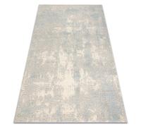 Moquette en laine FLUX 461.46.AE500 OSTA - Abstraction structurelle loft gris / bleus 200x300 cm
