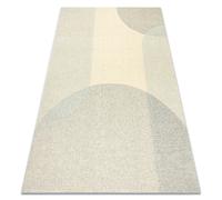 Moquette en laine FLUX 461.7.AE120 OSTA - Géométrique, structurelle, loft beige gris 135x200 cm