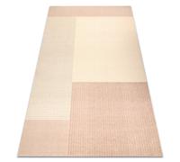 Moquette en laine FLUX 461.9.AE200 OSTA - Géométrique structurelle loft beige / rose 240x340 cm