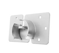Moraillon de Cadenas de Remorque à Rondelle, Verrouillage Sûr | Acier Allié Argenté, Pose Facile, Usage Bureau et Portes Intérieures, Design Sphérique Décoratif
