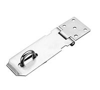 Moraillon de Cadenas en Acier Inoxydable, Tiberham Heavy Duty Moraillon et Agrafe avec Vis, Fermoir de Porte Verrou de Porte Hangar Loquet Cadenas Agrafe (L)