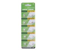 Morain Lot de 10 piles bouton alcalines AG1 AG3 AG4 AG10 AG13 1,55 V LR1130 LR41 LR44 pour montres