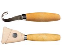 MORAKNIV - Couteau Croche pour le Bois 162 - Couteau Mora à Double Tranchant pour la Sculpture de Cuillères et Bols en Bois - Lame en Acier Inoxydable Suédois - Outil Fabriqué en Suède