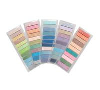 Morandi Lot de 1 000 onglets adhésifs, 50 onglets colorés translucides, inscriptibles et repositionnables pour annotation, classement des fichiers, école, bureau et planification