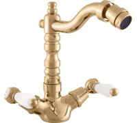 MORAVA RETRO - Mélangeur bidet sans vidange, Or brillant MK520.0/9Z, RAV Slezák