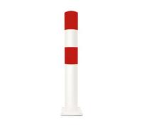 MORAVIA Moravia Borne de protection en acier rouge/blanc 159 × 1200 mm à cheviller Quantité:1