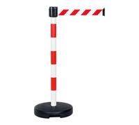 MORAVIA Moravia Support d'avertissement de ceintureBASIC avec bande hachurée rouge/blanc Longueur 3000 mm, 50 x 950 mm Quantité:1