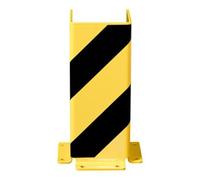 MORAVIA Protection anti-collision Moravia Profil en U noir/jaune 400 x 160 x 5 mm pour montage sur goujon Quantité:1