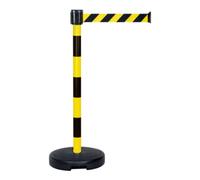 MORAVIA Support d'avertissement pour ceinture Moravia BASIC avec bande hachurée noir/jaune Longueur 3000 mm, 50 x 950 mm Quantité:1