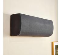 Morbuy 2 pièces Housse Élastique Climatiseur, Coque de Protection Climatiseur Couvre, Intérieur Couvercle du Climatiseur, Cache-Poussière Air Conditionné (Universel,Gris foncé)