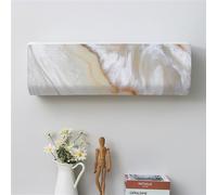 Morbuy 2pc Housse Élastique Climatiseur, Marbre Coque de Protection Climatiseur Couvre, Intérieur Couvercle du Climatiseur, Cache-Poussière Air Conditionné Décoration (103x24x32cm,Gris)