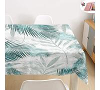 Morbuy Feuille Nappe Rectangulaire Anti Tache Nappe de Table Imperméable Lavable et Facile d'entretien pour Ménage Table Basse Jardin Extérieure Picnic (Vert Clair,140x220cm)