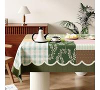 Morbuy Impermeable Nappe Rectangulaire en PVC Durabilité Nappe Rectangulaire Anti Tache, Protege Table,Protection de Table pour Cuisine ou Pique Nique, A Carreaux Imprimée (Feuille,120x180 cm)