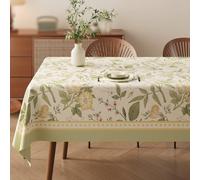 Morbuy Impermeable Nappe Rectangulaire en PVC Durabilité Nappe Rectangulaire Anti Tache, Protege Table,Protection de Table pour Cuisine & Pique Nique, Plantes Imprimée (Vert,120x180 cm)