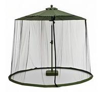 Morbuy Moustiquaire pour Grand Parasol, Moustiquaire pour Parasol de Jardin Exterieur Réglables avec Base Remplissable pour Pavillon, Tonnelle, Terrasse, Balcon (Vert kaki,Idéal pour 10-11FT)