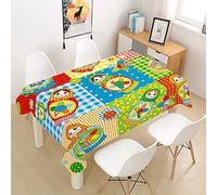 Morbuy Nappe Rectangulaire Anti Tache Nappe de Table Imprimé Mignonne Imperméable Lavable et Facile d'entretien Nappes pour Ménage Table Basse Jardin Extérieure (Matriochka,100x140cm)