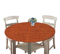 Morbuy Nappe Ronde en Forme Imperméable Anti-Tache Antidérapant Résistante aux Taches pour Salle à Manger, Utilisation en Intérieur et en Extérieur (Orange,140cm)