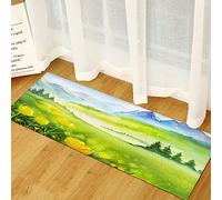 Morbuy Paillasson Bienvenue Tapis d'Entrée Belle Impression 3D Tapis de Bain Antidérapant Tapis de Sol,Tapis Antidérapant pour Salon,Chambre à Coucher,Couloir,Cuisine (La Campagne,50x160cm)