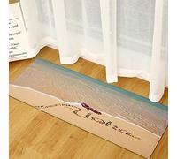 Morbuy Paillasson Bienvenue Tapis d'Entrée Impression de mer 3D Tapis de Bain Antidérapant Tapis de Sol, Tapis Antidérapant pour Salon,Chambre à Coucher,Cuisine (Vagues de la Plage,40x120cm)