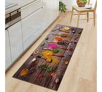 Morbuy Paillasson Bienvenue Tapis d'Entrée Impression d'épices 3D Tapis de Bain Antidérapant Tapis de Sol, Tapis Antidérapant pour Salon,Chambre à Coucher,Couloir,Cuisine (assaisonnement,40x60cm)