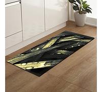Morbuy Paillasson Bienvenue Tapis d'Entrée Impression Végétale en 3D Tapis de Bain Antidérapant Tapis de Sol, Tapis Antidérapant pour Salon, Chambre à Coucher, Cuisine (Eau de Pluie,60x180cm)
