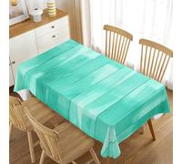 Morbuy Rectangulaire Nappe Rétro Motif de Bois, Nappe de Table Lavable et Facile d’Entretien Ménage Table Basse Nappe pour Cuisine Jardin Salon (Bleu,140x200cm)