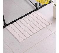 Morbuy Tapis de Bain Diatomite à Séchage Rapide (Blanc,39x60cm) | Tapis de Douche Antidérapant Carré Diatomite Absorbant Pliable pour Salle de Bain,Baignoire, Cuisine Intérieur