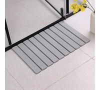 Morbuy Tapis de Bain Diatomite à Séchage Rapide (Gris Clair,39x60cm) | Tapis de Douche Antidérapant Carré Diatomite Absorbant Pliable pour Salle de Bain,Baignoire, Cuisine Intérieur
