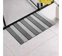 Morbuy Tapis de Bain Diatomite à Séchage Rapide (Gris Clair Gris,39x60cm) | Tapis de Douche Antidérapant Carré Diatomite Absorbant Pliable pour Salle de Bain,Baignoire, Cuisine Intérieur