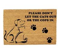 Morbuy Tapis de Porte d'Entrée Exterieur Coco (Empreintes de Pattes de Chien,50x80cm)