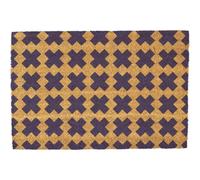 Morbuy Tapis de Porte d'Entrée Exterieur Coco, Tapis de Porte Coco en Polyester Antidérapant Lavable pour Interieur, Terrasse, Couloir, Cuisine, Entrée (Violet Bleu,50x80cm)