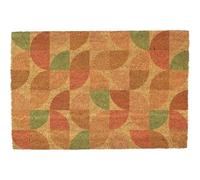 Morbuy Tapis de Porte d'Entrée Exterieur Coco, Tapis de Porte Coco en Polyester Antidérapant Lavable pour Interieur, Terrasse, Couloir, Cuisine, Entrée (Halbkreis,50x80cm)