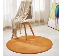 Morbuy Tapis Rond Lavable en Machine 100 cm Polaire de Corail Interieur Anti Slip Chambre à Coucher Salon Tapis d'Entrée Absorbant Antidérapant Nouveau Imprimé Ménage Rug Salle Couloir (Kaki)