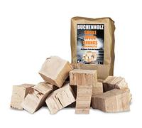 Morceaux à Fumer hêtre 2-4 kg XXXL Bois Fumage Grill Fumé Blocs de Fumage Kingpower, Quantité:2 kg