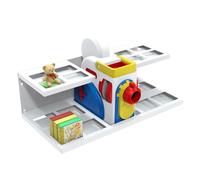 Mordx Étagère murale, compatible avec le kit de démarrage de livres Little Tikes Story Dream Machine, pour machine à jouer Storytime pour livres, petits personnages (blanc)
