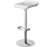ED Tabouret de bar réglable en hauteur blanc Moree - 4260218361720