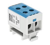 Morek 4047 Bloc de distribution pour Al/Cu 4 x 2,5-35 mm² Bleu 1 po 1000 V AC/DC Borne isolée OTL 35-2 MAA2035B10
