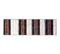 Rideau de porte Florence chenilles 90x220 cm - beige, bronze, brun