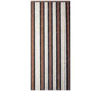 MOREL - Rideau de porte chenille Florence beige, bronze et brun 120x220 cm