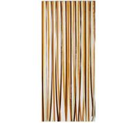 MOREL - Rideau de porte polyéthylène Antilles brun et beige 120x220 cm