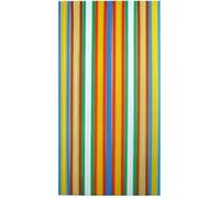 MOREL - Rideau de porte polyéthylène Antilles multicolore 100x220 cm