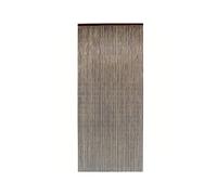 Morel Rideau de porte bâtonnets bambou vernis Acajou Noir 90 x 200 cm