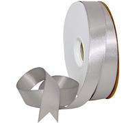Morex Ribbon Ruban de satin double face, 2,2 cm x 47,6 m, argenté
