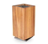 Moritz & Moritz Bloc à couteaux en acacia rotatif à 360° - Porte-couteaux magnétique avec pied rotatif et insert de poils amovible - Support flexible pour couteaux de cuisine - Bloc à couteaux sans