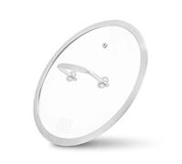 Moritz & Moritz couvercle poele en inox universel 24 cm - couvercle universel pour poêle comme complément idéal - couvercle ingenio de poêle résistant à la chaleur avec poignée.
